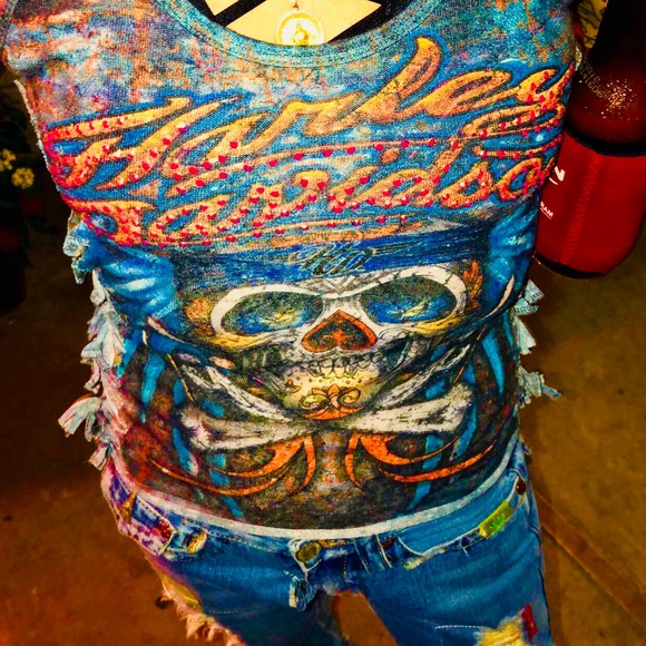 Harley Davidson reconstructed tank!! - Picture 2 of 4